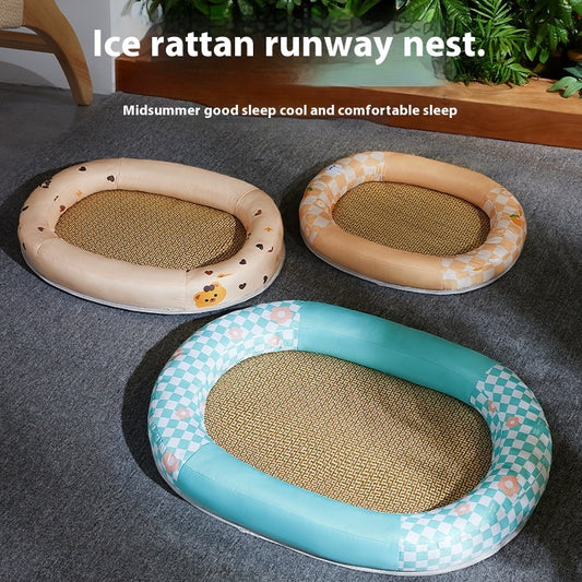 Pet Mat Cooling Pet Pad Oval Runway Nest