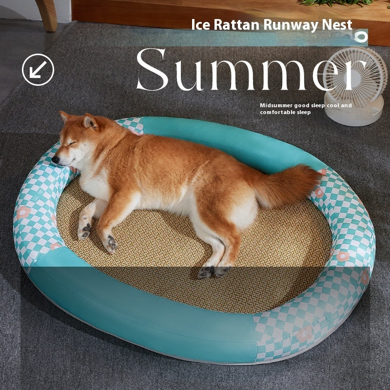 Pet Mat Cooling Pet Pad Oval Runway Nest