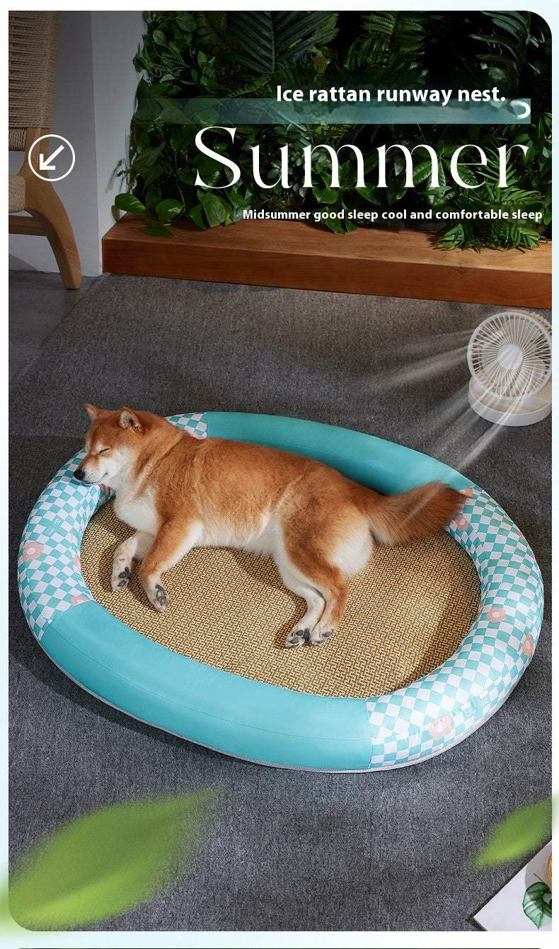 Pet Mat Cooling Pet Pad Oval Runway Nest